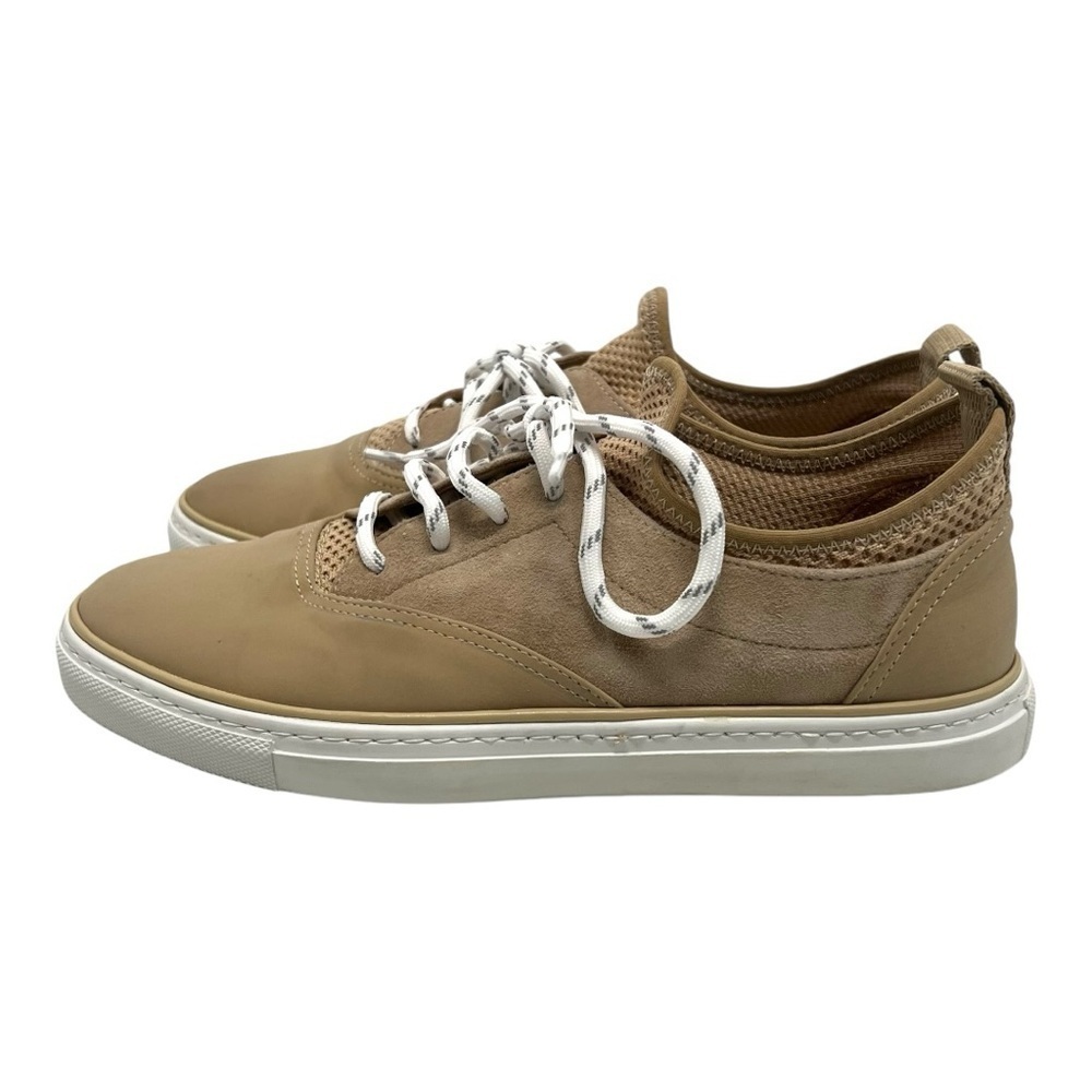 Jenni Kayne Natural Tan Leather Lace Up Casual Trainers Sneakers Women’s 38 - Picture 6 of 16